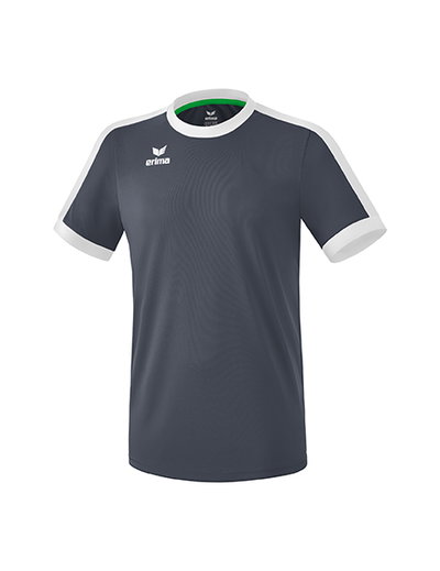Erima Sport-Tshirt Trikot Retro Star (100% Polyester) grau/weiss Herren